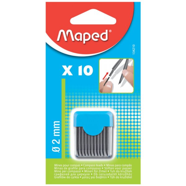Fit-Pin-Nachfllung - Maped - 10 Stck, 2 mm Spitze