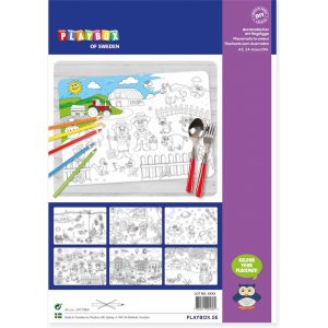 Tischsets zum Ausmalen - 24 Stk Tischsets zum Ausmalen - 24 Stk