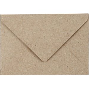 Recycelter Umschlag - Natur - 7,8 x 11,5 cm - 50 Stk Recycelter Umschlag - Natur - 7,8 x 11,5 cm - 50 Stk