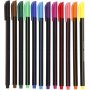 Colortime Fineliner Marker - gemischte Farben - 12 Stk