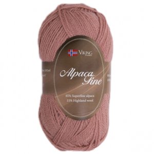 Wikingergarn Alpaka Fein 50g - Rosa (609) Wikingergarn Alpaka Fein 50g - Rosa (609)