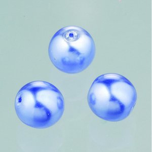 Glasperlen Wachs Glanz 6 mm - helltürkis 40 Stk. Glasperlen Wachs Glanz 6 mm - helltürkis 40 Stk.