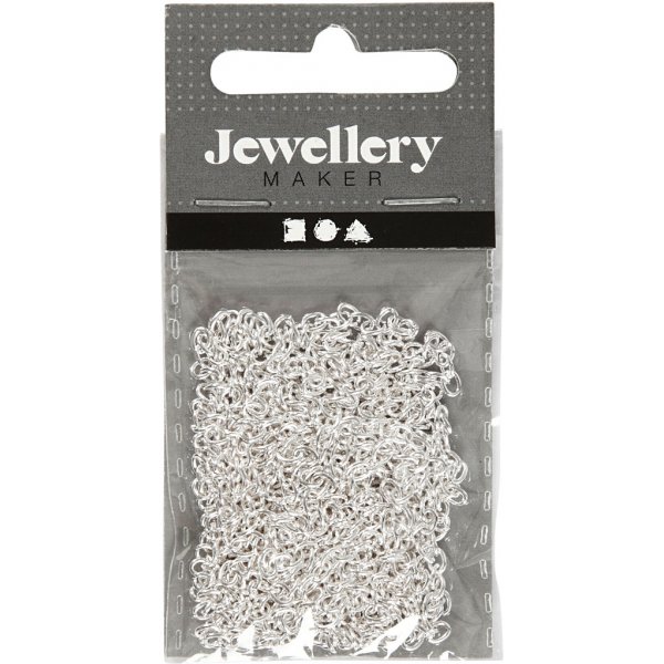 Kette - versilbert - 2 m