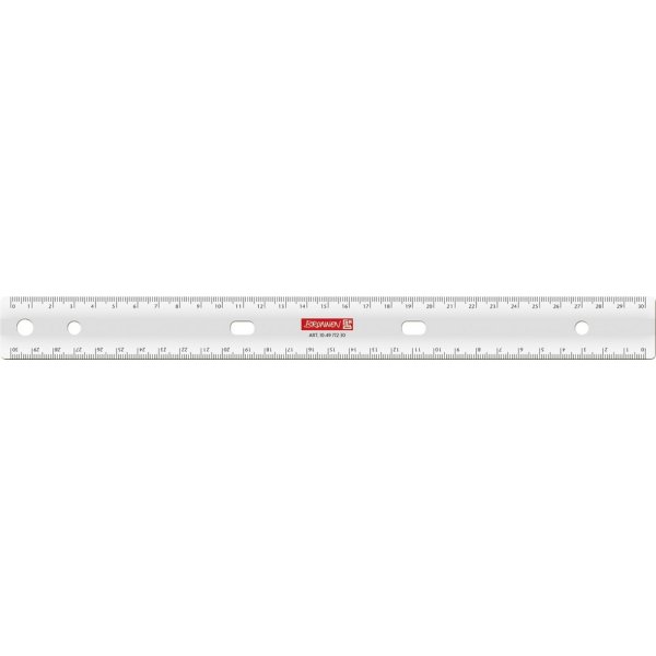 Lineal fr Ordner, 30 cm transparent
