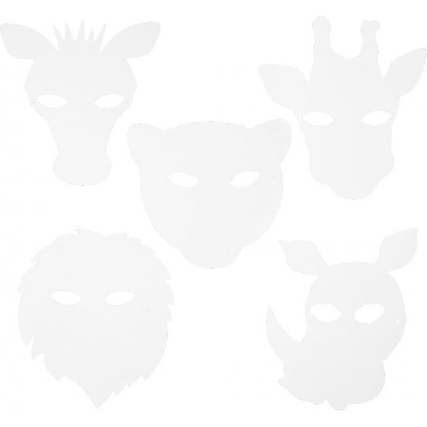 TeaCH Me - Pappfiguren - Dschungelmasken - 16 Stk