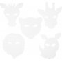 TeaCH Me - Pappfiguren - Dschungelmasken - 16 Stk