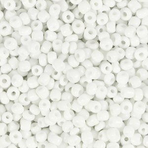 Rocailleperlen - weiß - 25 g Rocailleperlen - weiß - 25 g