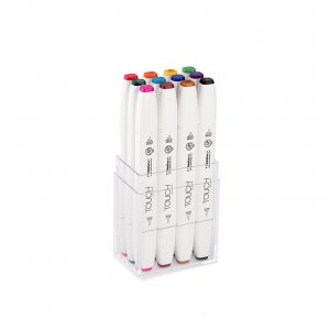 Touch Twin Brush Marker 12 Stück - Hauptfarbe Touch Twin Brush Marker 12 Stück - Hauptfarbe