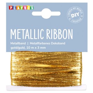 Metallband 3 mm - Gold und Silber Metallband 3 mm - Gold und Silber