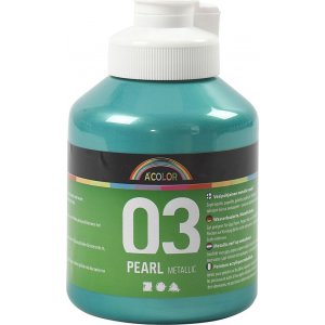 Schulfarbe Acryl - Metallic - Grün - Metallic - 500 ml Schulfarbe Acryl - Metallic - Grün - Metallic - 500 ml