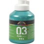 Schulfarbe Acryl - Metallic - Grn - Metallic - 500 ml