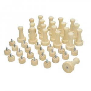 Holzgriff für 6 Filznadeln - 20er-Pack - 2 unmontierte Teile Holzgriff für 6 Filznadeln - 20er-Pack - 2 unmontierte Teile