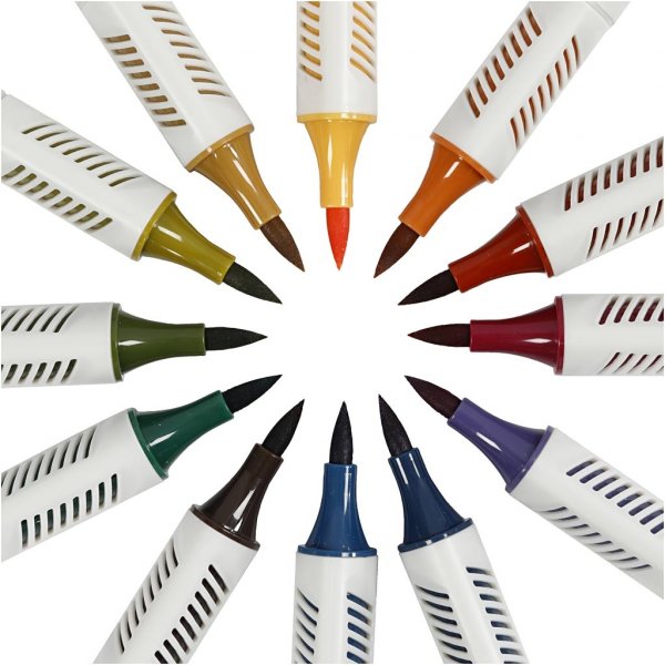 Skizzenmarker - matte Farben - 12 Stk Skizzenmarker - matte Farben - 12 Stk