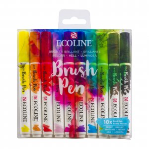 Ecoline Pinselstifte 10er-Pack - Hell Ecoline Pinselstifte 10er-Pack - Hell