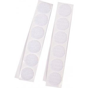 Klettband rund weiß 20 mm 12 Sets selbstklebend Klettband rund weiß 20 mm 12 Sets selbstklebend