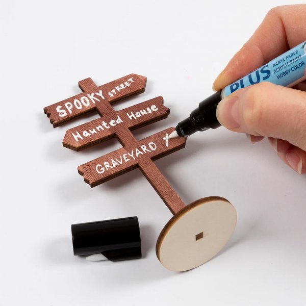 Weihnachtsmann-Accessoires - Schild zu Fu