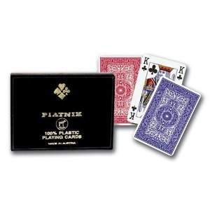 Spielkarten aus 100 % Kunststoff, doppelt Spielkarten aus 100 % Kunststoff, doppelt