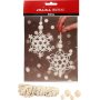 Mini-DIY-Kit - Makramee-Eiskristall/Schneeflocke