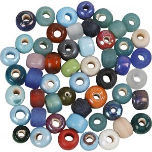 Glasperlenmischung - rund - gemischte Farben - 500 g Glasperlenmischung - rund - gemischte Farben - 500 g