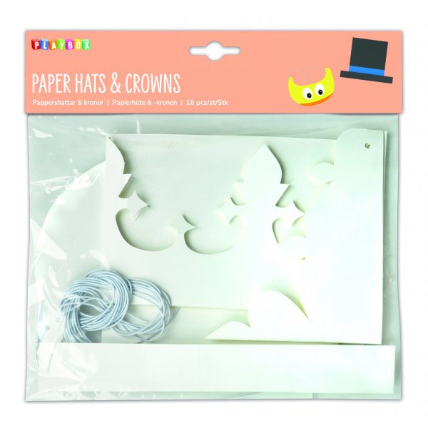 Papierh�te und Kronen - 16 St�ck