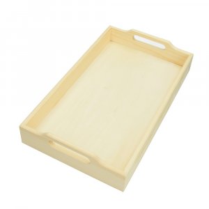Unbehandeltes Holztablett Unbehandeltes Holztablett