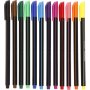 Colortime Fineliner Marker - gemischte Farben - 12 Stk