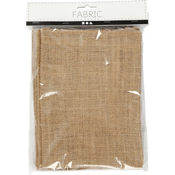 Jutebeutel - braun - 15 x 20 cm - 4 Stk