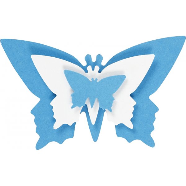 Schicht-auf-Schicht-Stanzer - Schmetterling - 3 Stk