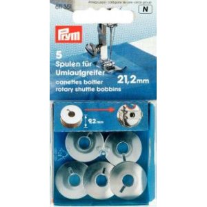Nähmaschinenspule für Nähmaschine für Rollschiffchen 21,2 mm 5 Stk Nähmaschinenspule für Nähmaschine für Rollschiffchen 21,2 mm 5 Stk
