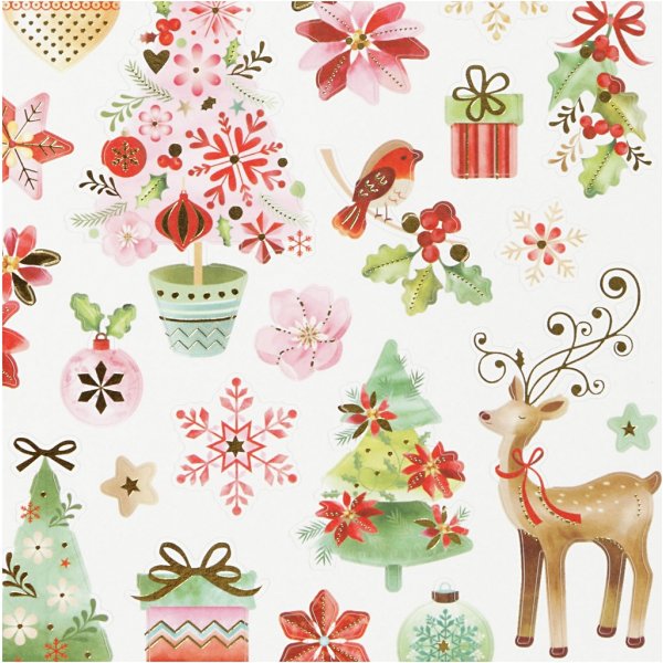 Aufkleber - romantische Weihnachten