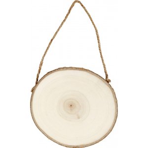 Türschild - Holzbrett mit Rindenrand Türschild - Holzbrett mit Rindenrand