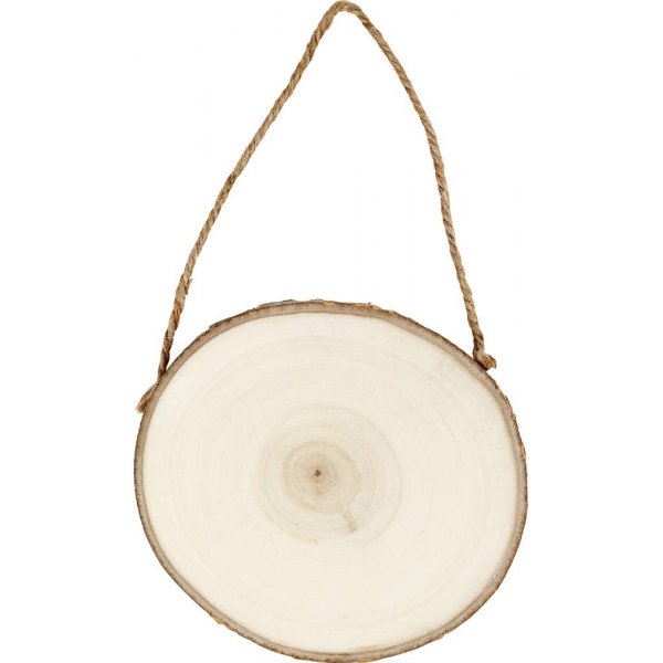 Trschild - Holzbrett mit Rindenrand