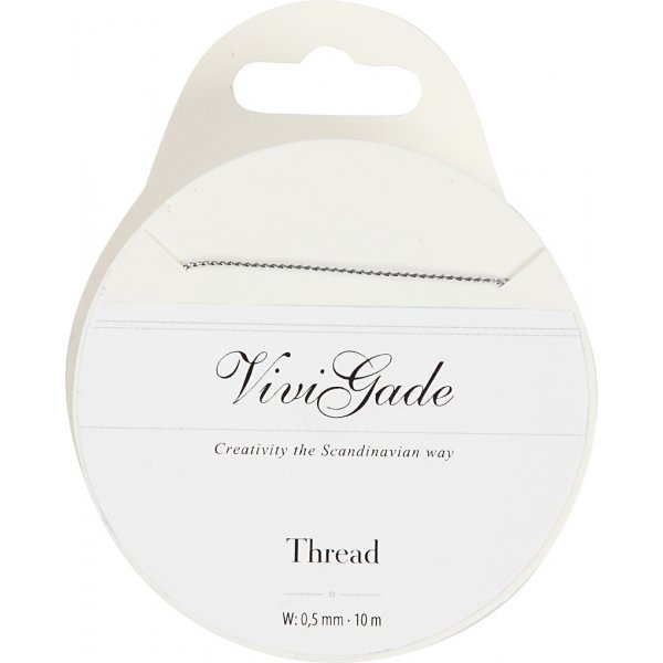 Draht - 0,5 mm Silber - 10 m Draht - 0,5 mm Silber - 10 m