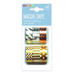 Washitape Metall 6er-Pack Washitape Metall 6er-Pack