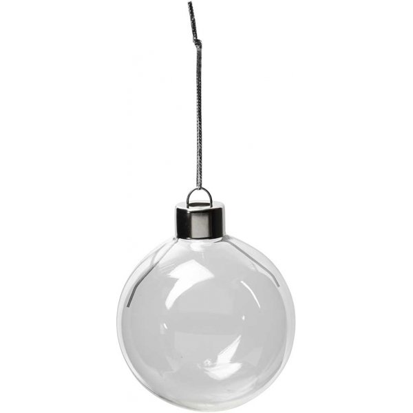 Glaskugeln - transparent - 8 Stk