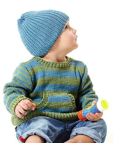 Strickmuster - Strickpullover und Mtze