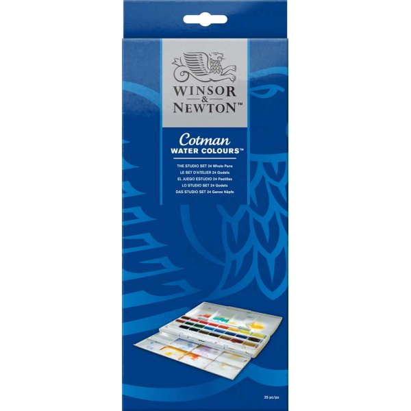 Aquarellfarbe W&N Cotman - Studioset 24 Farben