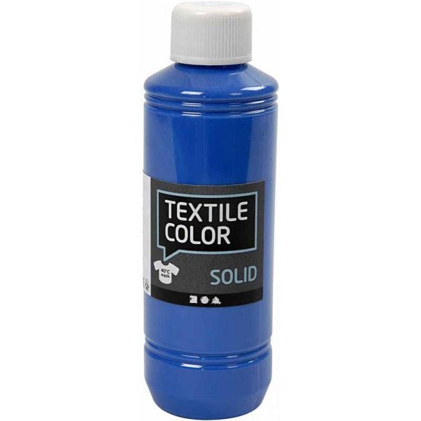 Textil Feste Textilfarbe - Brillantblau - deckend - 250 ml