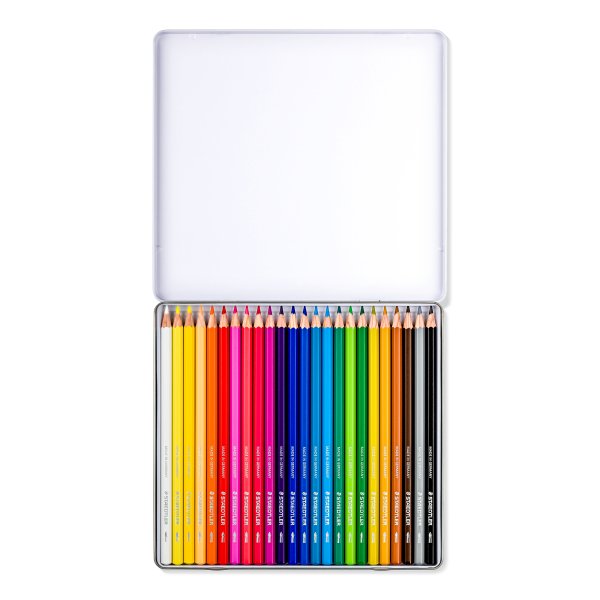 STAEDTLER Aquarellstifte, 24 Stück im Metalletui STAEDTLER Aquarellstifte, 24 Stück im Metalletui