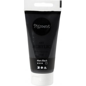 Pigment Art Acryl - Marsschwarz - seidenmatt - deckend - 75 ml Pigment Art Acryl - Marsschwarz - seidenmatt - deckend - 75 ml