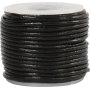 Lederband - Schwarz - 1 mm - 10 m