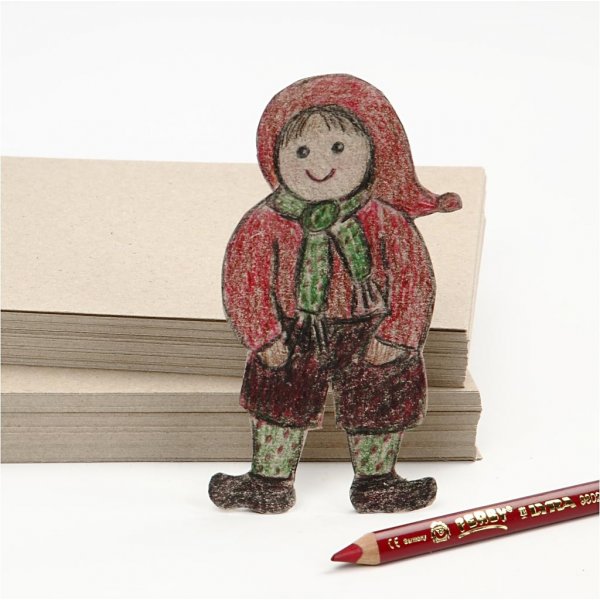 Recycelter Karton - Graubraun - A4 - 125 Blatt