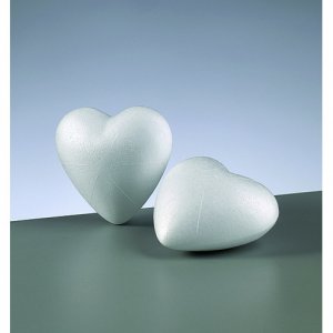 Styrolith-Herz 90 mm - nicht teilbar Styrolith-Herz 90 mm - nicht teilbar