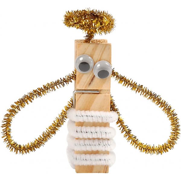 Spa� mit Klemmen und Pfeifenreinigern - bunt gemischt