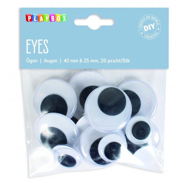 Augen 40/25 mm - 20 Stk Augen 40/25 mm - 20 Stk