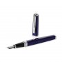 Fllfederhalter Waterman Exception Slim Laque - Silberbesatz - Feines Blau