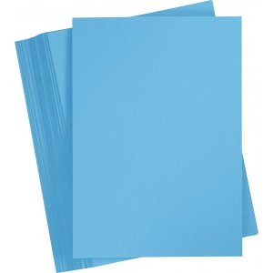 Farbiger Karton - Türkisblau - A4 - 180 g - 100 Blatt Farbiger Karton - Türkisblau - A4 - 180 g - 100 Blatt