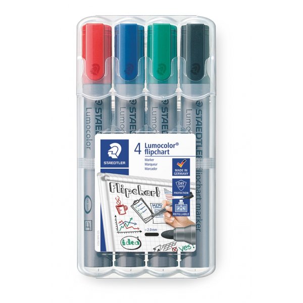 Flipchart-Stift 2 mm - 4 Stifte