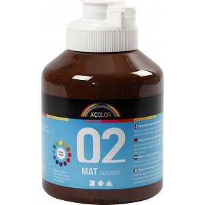 Schulfarbe - Acryl - braun - matt - 500 ml Schulfarbe - Acryl - braun - matt - 500 ml