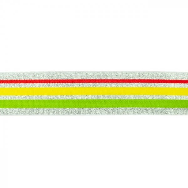 Gummiband - Lurex - Silber
